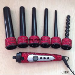 Pro Red Swarovski Crystal Hair Curler Set-Hair Styling Tools