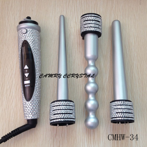 3 IN 1 Crystal Hair Curling wand barrel-Hair Styling Tools