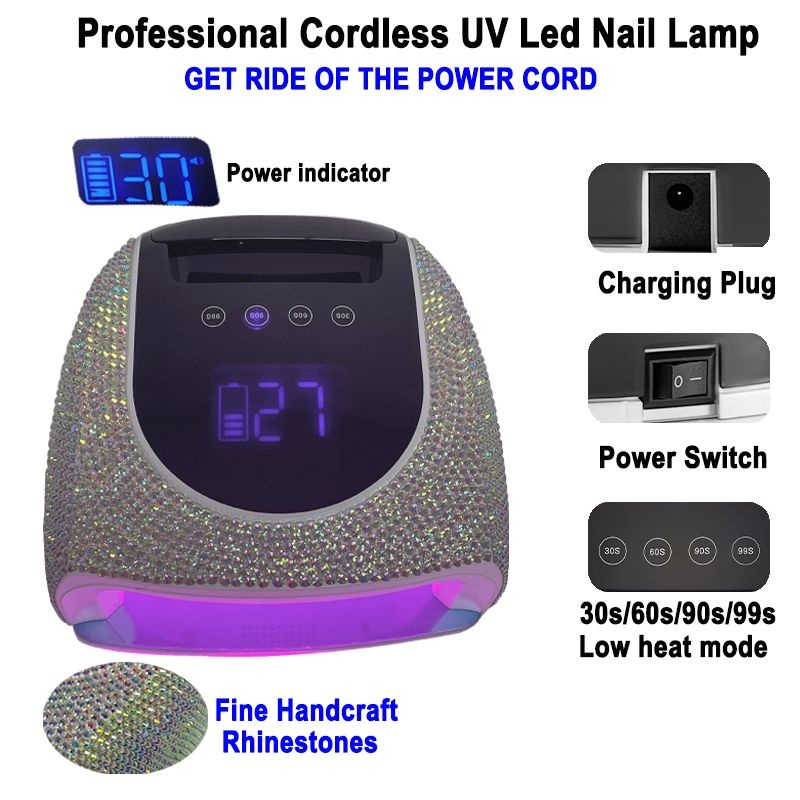 lampara de unas UV recargable luz UV portatil para unas