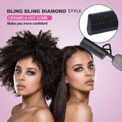 Diamond Hot comb 500 Degree for African American Hair