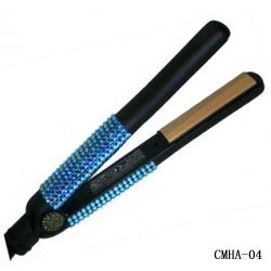 Blue Swarovski Crystal Hair Flat Iron-Hair Styling Tools